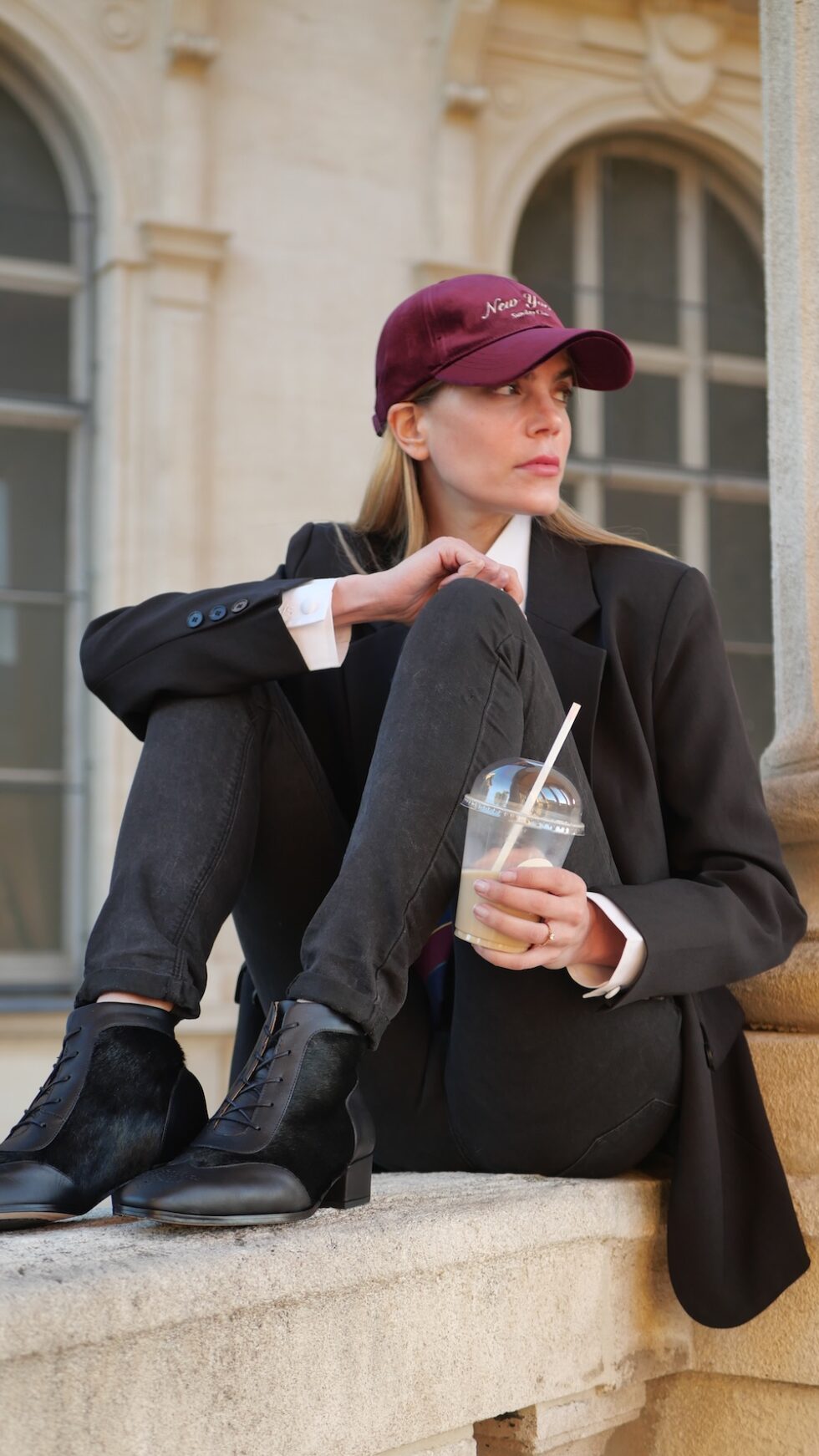 avrego leather ankle-boots black