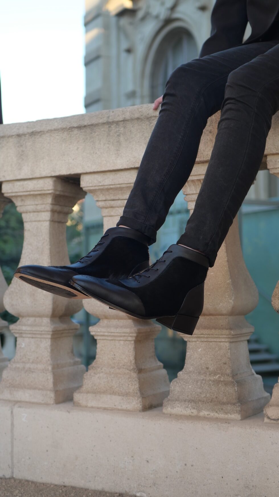 avrego leather ankle-boots black