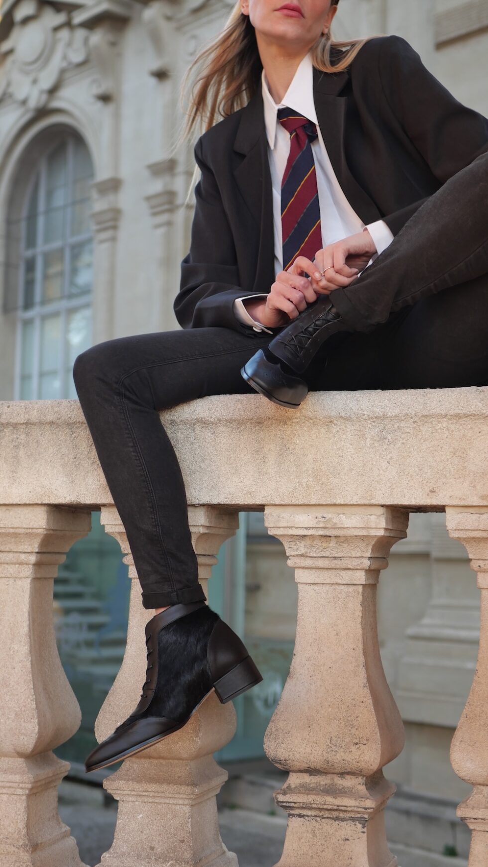 avrego leather ankle-boots black